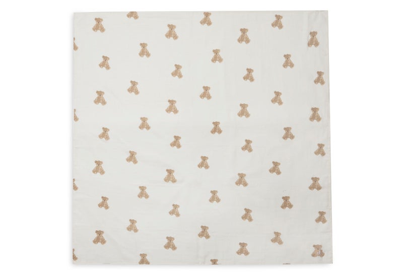 Jollein Swaddle Muslin 115x115cm Teddy - Image 2